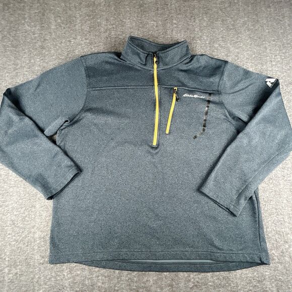 Eddie Bauer First Ascent Sweater Men XL Cloud Layer 1/4 Zip Pullover Hike Fleece - Picture 1 of 8